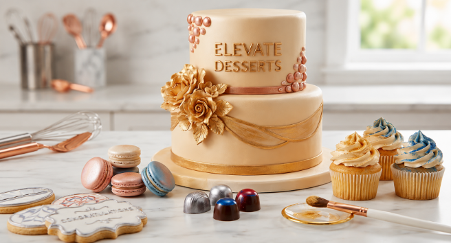 Creative Cupcake Designs Using Edible Glitter